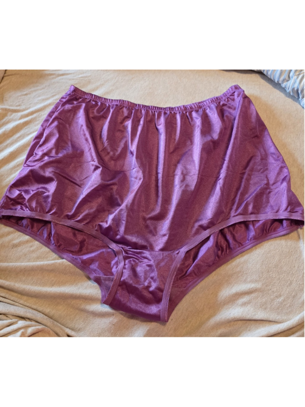 VTG Nylon Granny Panties Purple Size 12 Cozee Corner